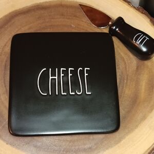 Rae Dunn CHEESE board with knife